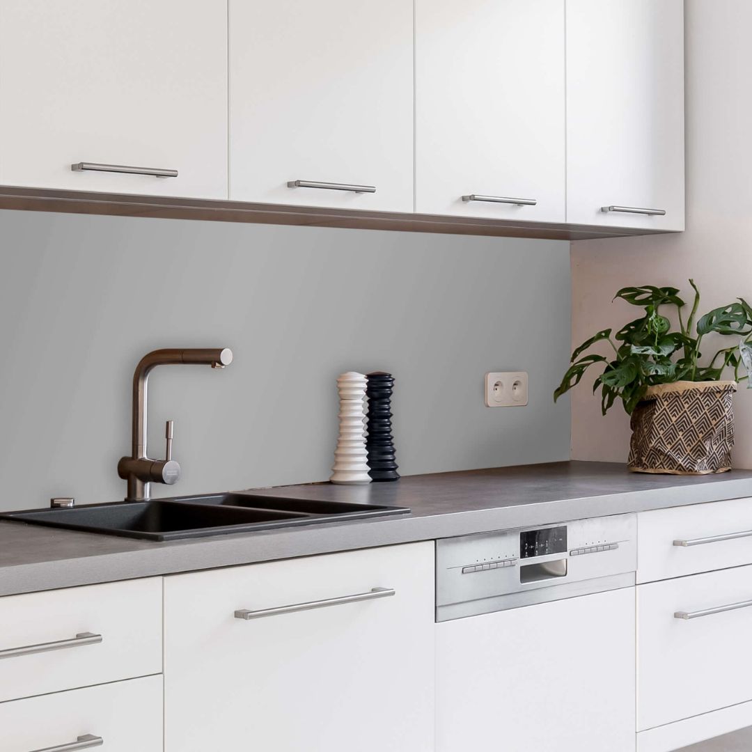 Küchenrückwand - Hellgrau