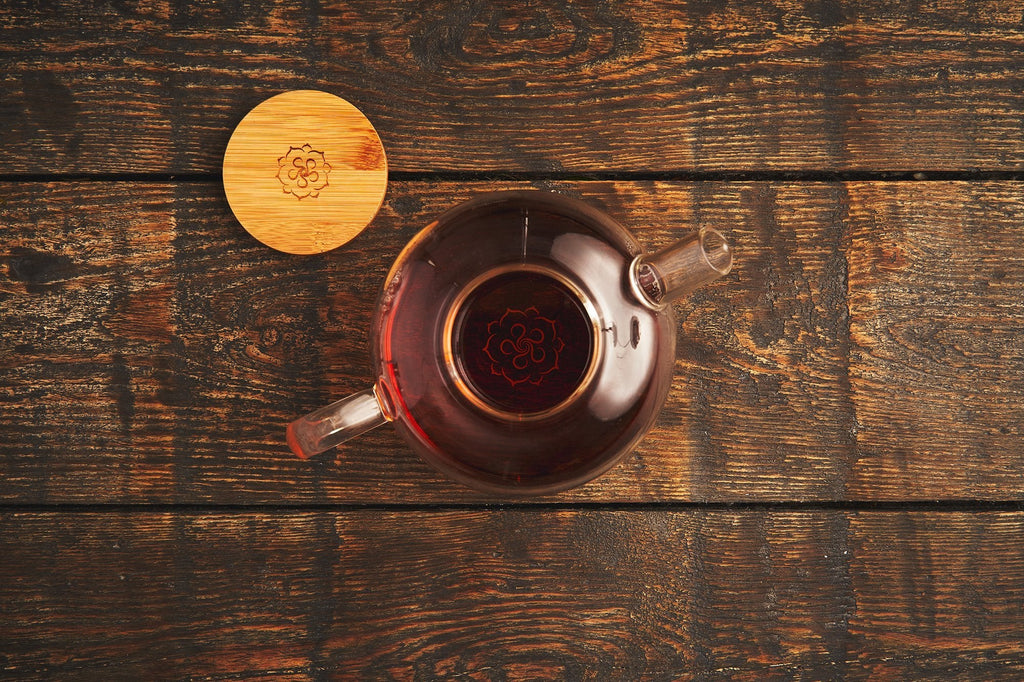 The Braganza Glas Teekanne