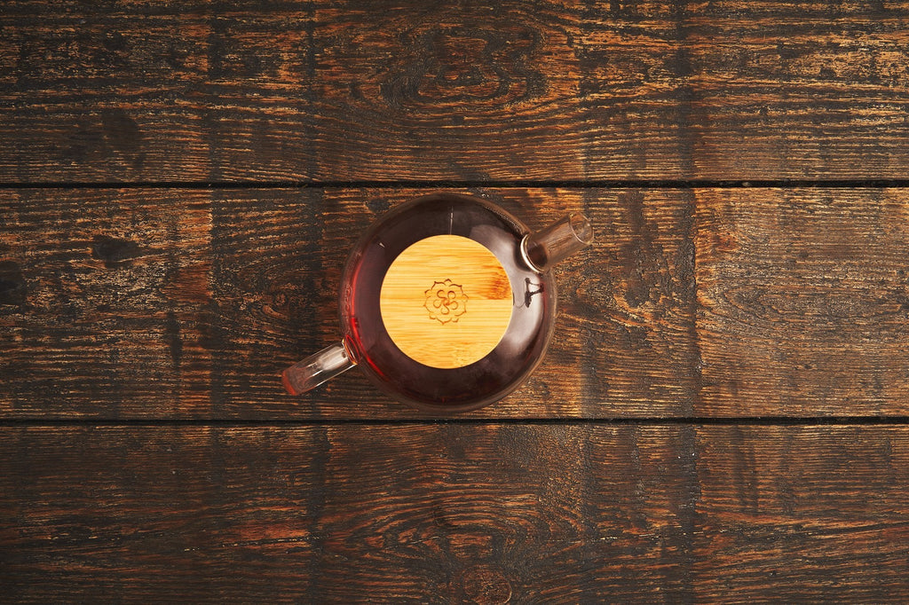 The Braganza Glas Teekanne